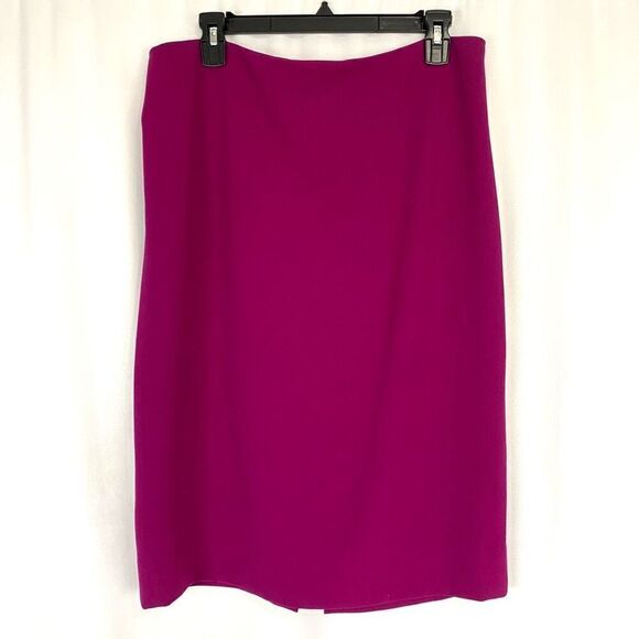 Diane Von Furstenberg Fuchsia Pink Mini Skirt EUC Women’s L Straight Pencil - Picture 1 of 10
